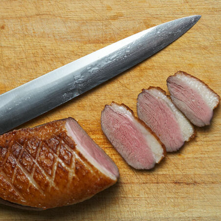 Lackierte Entenbrust mit Feldsalat Lackierte Entenbrust mit Feldsalat