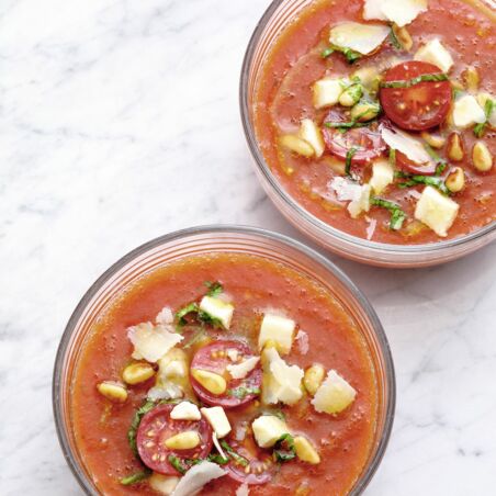 Wassermelonen-Tomaten-Suppe Wassermelonen-Tomaten-Suppe