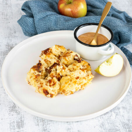 Grieß-Kartoffelschmarrn mit Apfelmus Grieß-Kartoffelschmarrn mit Apfelmus