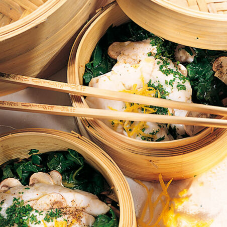 Zander im Zitronendampf Zander im Zitronendampf