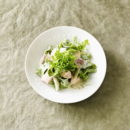 Grüne Bandnudeln mit Lachs-Sahne-Sauce Grüne Bandnudeln mit Lachs-Sahne-Sauce