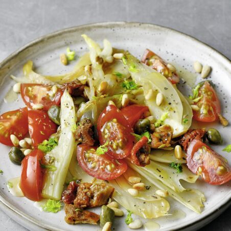 Fenchel mit
Pinienkernen Fenchel mit
Pinienkernen