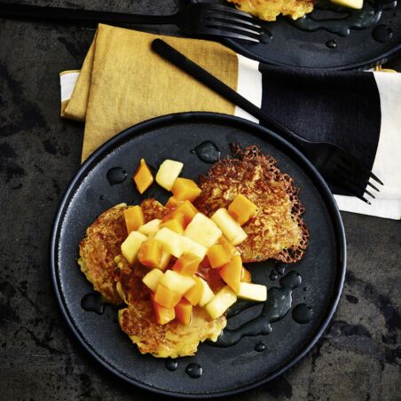 Reibekuchen mit
Kürbis-Apfel-Kompott Reibekuchen mit
Kürbis-Apfel-Kompott
