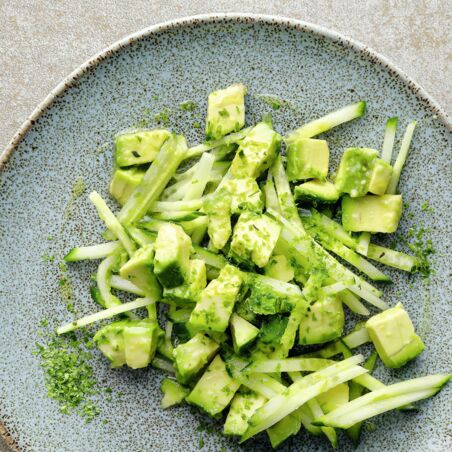 Gurkensalat
mit Avocado Gurkensalat
mit Avocado