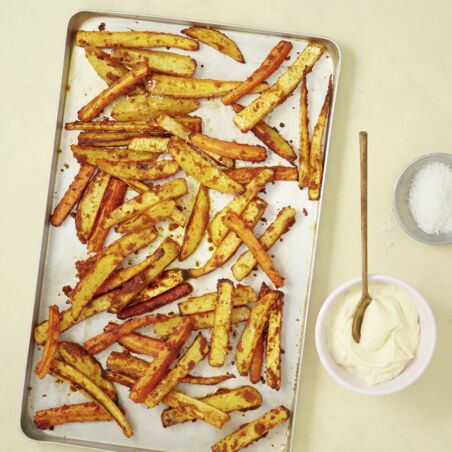 Winterpommes mit selbst gemachter Aioli Winterpommes mit selbst gemachter Aioli