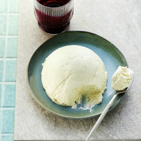 Abtropfjoghurt mit Heidelbeersauce Abtropfjoghurt mit Heidelbeersauce