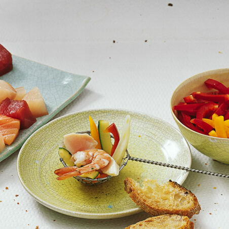 Mediterranes Fisch-Fondue Mediterranes Fisch-Fondue