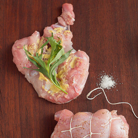 Kaninchenkeulen in Estragon-Senf-Sauce Kaninchenkeulen in Estragon-Senf-Sauce