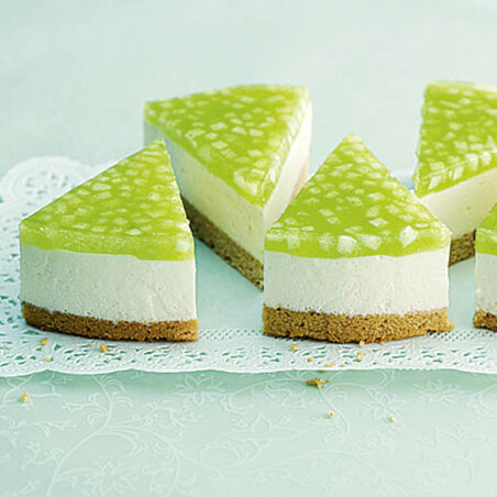 Torte von Crème fraîche und grünem Apfel Torte von Crème fraîche und grünem Apfel