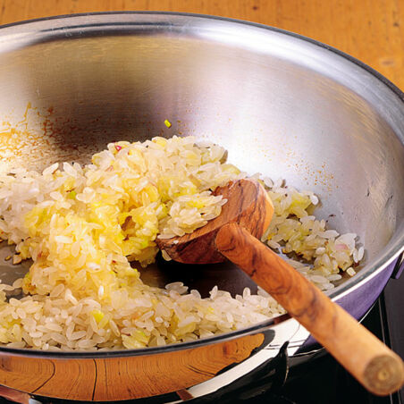 Limetten-Risotto mit Chili-Garnelen Limetten-Risotto mit Chili-Garnelen