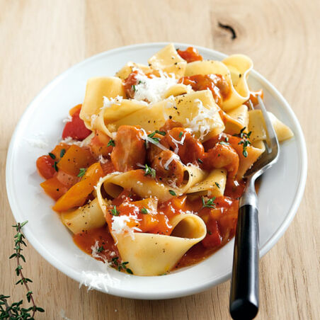 Pappardelle mit Kaninchenragout Pappardelle mit Kaninchenragout