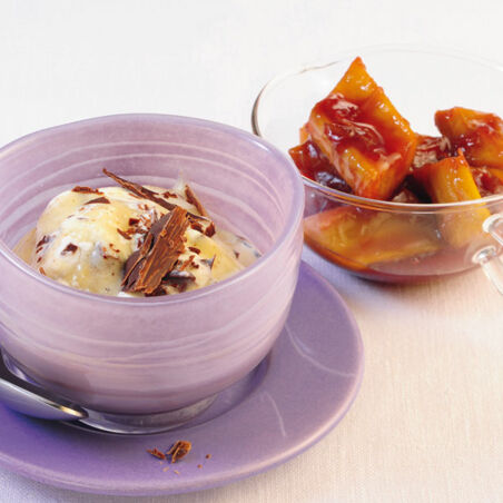 Herrencreme mit Rotweinrhabarber Herrencreme mit Rotweinrhabarber