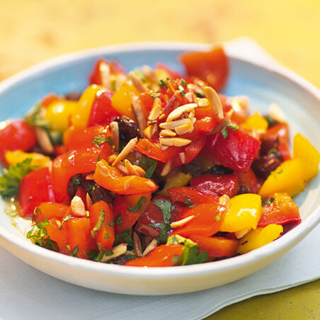 Paprikagemüse mit Mandeln Paprikagemüse mit Mandeln