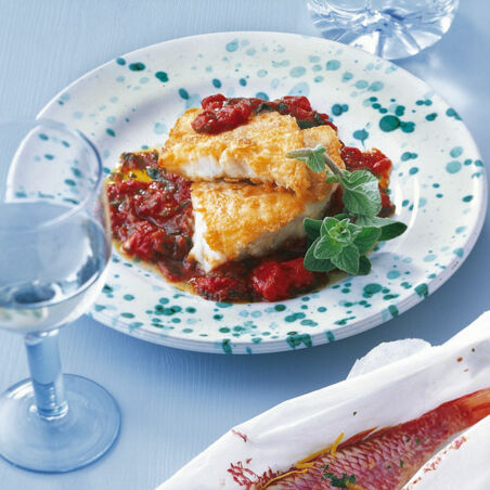 Stockfisch mit Tomaten Stockfisch mit Tomaten
