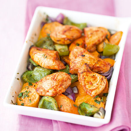 Schaschlikhuhn aus dem Ofen Schaschlikhuhn aus dem Ofen