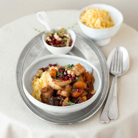 Auberginen-Aprikosen-Ragout Auberginen-Aprikosen-Ragout