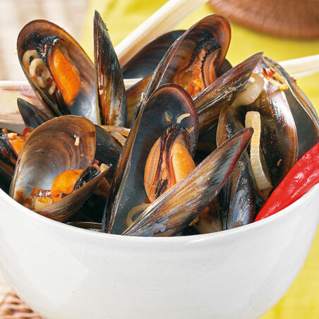 Muscheln mit Zitronengras Muscheln mit Zitronengras