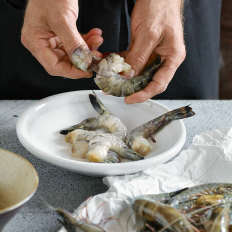 Garnelen in Knoblauch-Tomaten-Sud Garnelen in Knoblauch-Tomaten-Sud