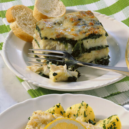 Fisch-Spinat-Auflauf Fisch-Spinat-Auflauf
