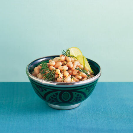 Weisse Bohnen in Limettensenf Weisse Bohnen in Limettensenf