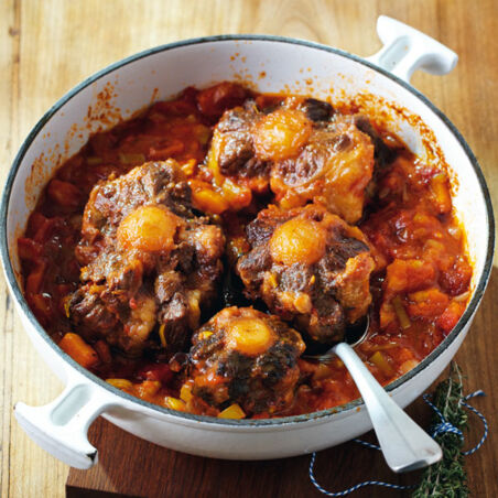 Geschmorter Ochsenschwanz Geschmorter Ochsenschwanz