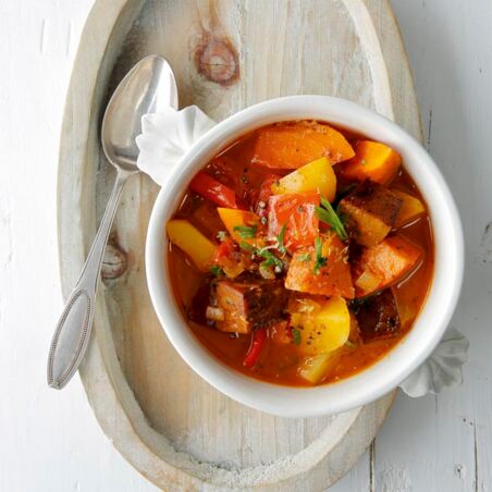 Kürbis-Seitan-Gulasch Kürbis-Seitan-Gulasch