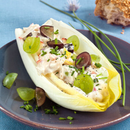 Chicorée mit Quarkfüllung Chicorée mit Quarkfüllung