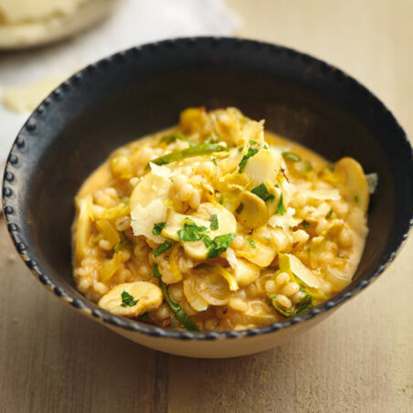 Pilzgraupen mit Chicorée Pilzgraupen mit Chicorée