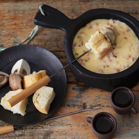 Pilz-Speck-Fondue Pilz-Speck-Fondue
