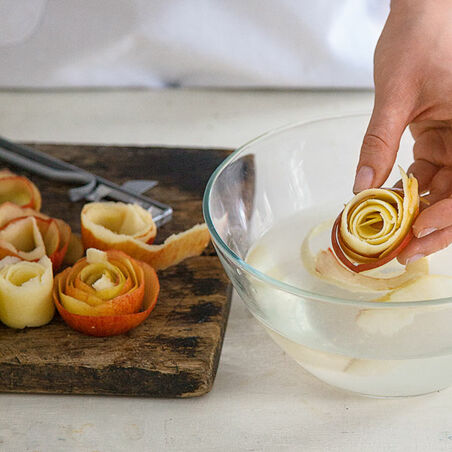 Apfelrosenkuchen Apfelrosenkuchen