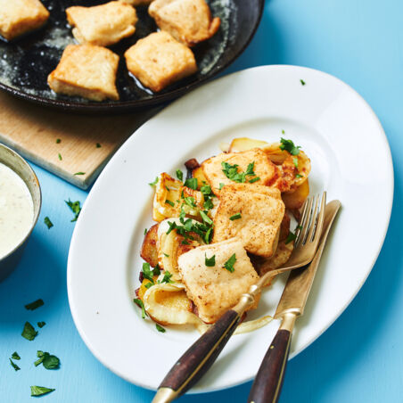 Pannfisch mit Senfsauce Pannfisch mit Senfsauce