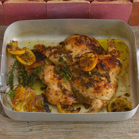 Zitronenhuhn mit Thymian Zitronenhuhn mit Thymian