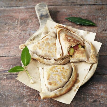 Buchweizen-Dinkel-Samosas Buchweizen-Dinkel-Samosas