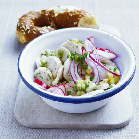 Rettich-Weißwurst-Salat Rettich-Weißwurst-Salat