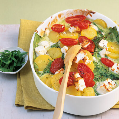 Bärlauch-Spinatauflauf Bärlauch-Spinatauflauf