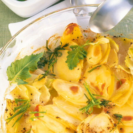 Kohlrabi-Kartoffel-Gratin Kohlrabi-Kartoffel-Gratin