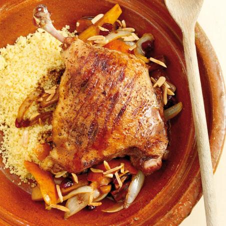 Tajine mit Entenkeule Tajine mit Entenkeule