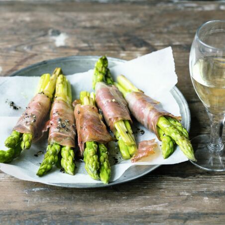 Spargel im Schinkenmantel Spargel im Schinkenmantel