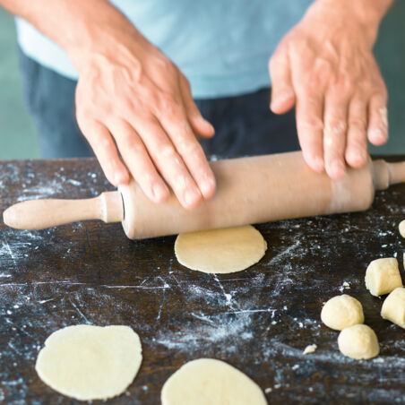 Sambusak mit Spinat und Schafskäse Sambusak mit Spinat und Schafskäse