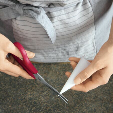 Spritzbeutel befüllen und Spritztüte falten Spritzbeutel befüllen und Spritztüte falten