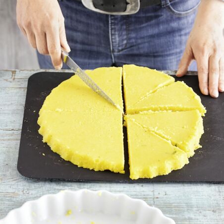 Polentaschnitten mit Chili-Gemüse Polentaschnitten mit Chili-Gemüse