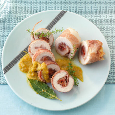 Hähnchenroulade mit Feigen Hähnchenroulade mit Feigen
