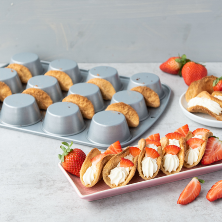 Süße Tacos aus dem Muffinblech Süße Tacos aus dem Muffinblech