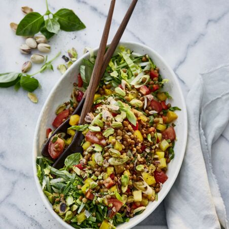 Linsensalat mit Paprika Linsensalat mit Paprika