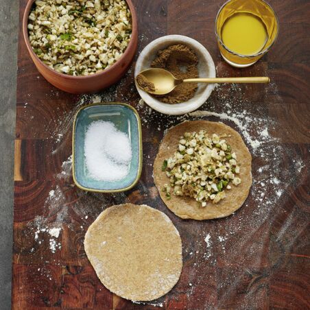 Blumenkohl-Paratha Blumenkohl-Paratha