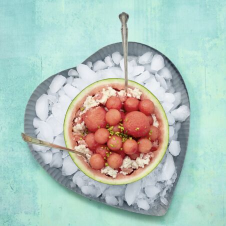 Milchreismit Melone Milchreismit Melone