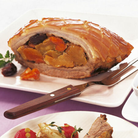 Schweinebauch mit Backobst Schweinebauch mit Backobst