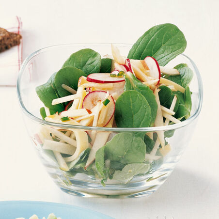 Apfel-Feldsalat mit Käse Apfel-Feldsalat mit Käse