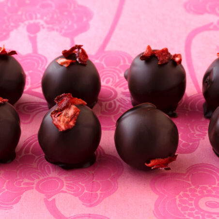 Erdbeer-Balsamico-Pralinen Erdbeer-Balsamico-Pralinen