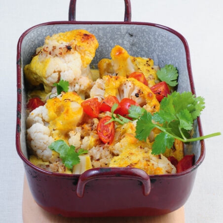 Indisches Blumenkohlgratin Indisches Blumenkohlgratin